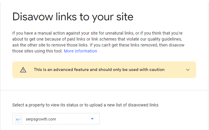 Disavow links to your site
