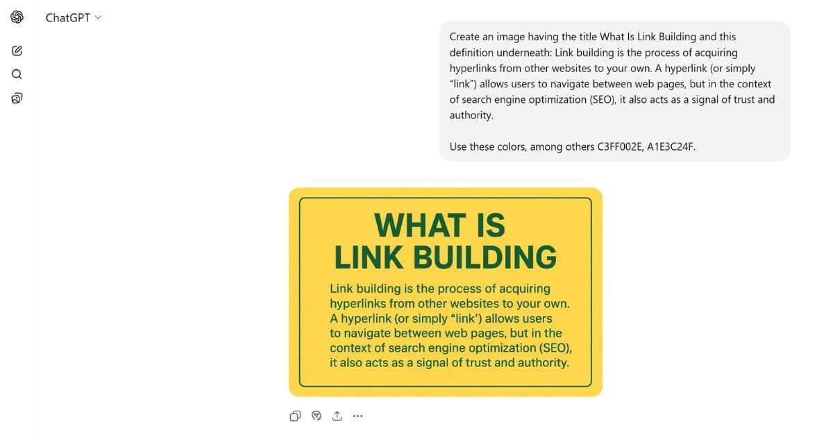 simple image generation with ChatGPT