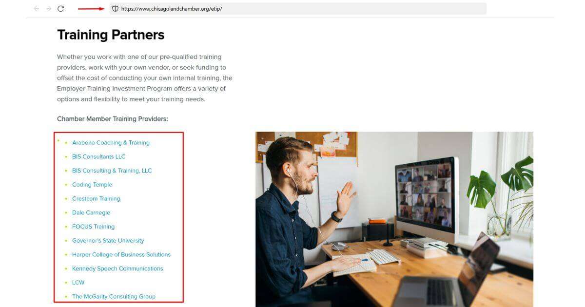 Chicago Chamber of Commerce links