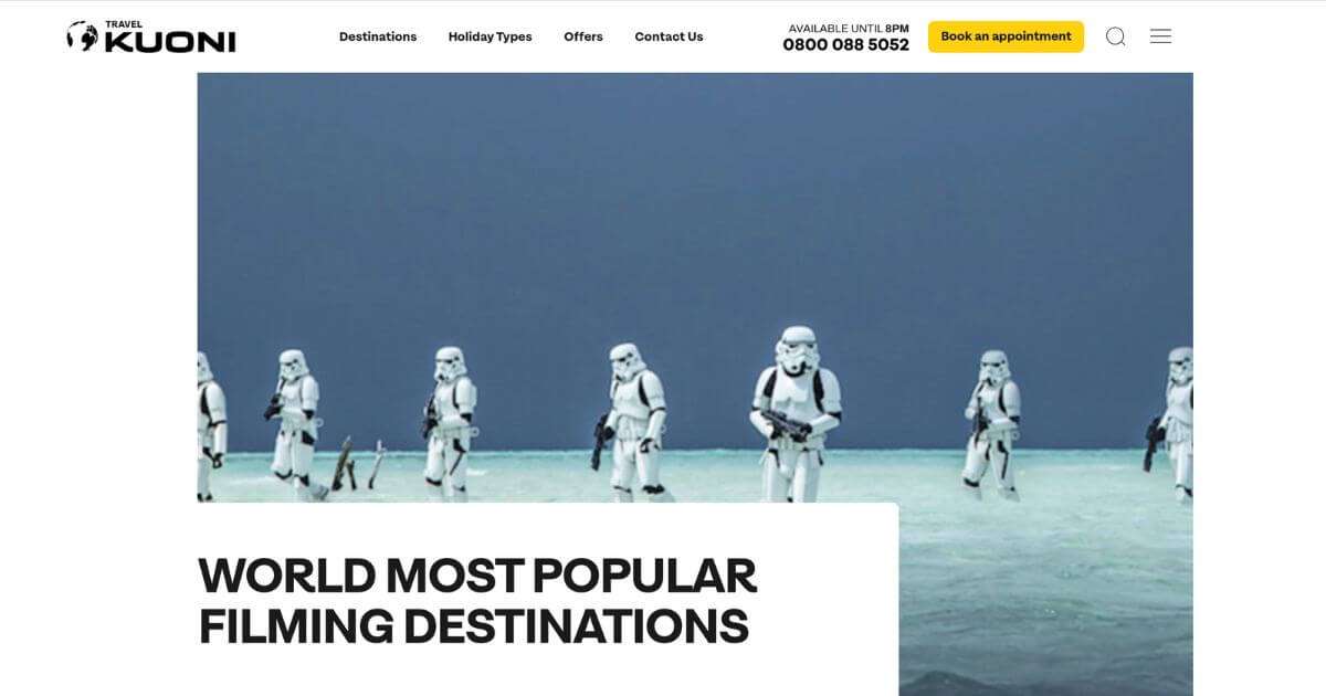 Digital PR example Kuoni