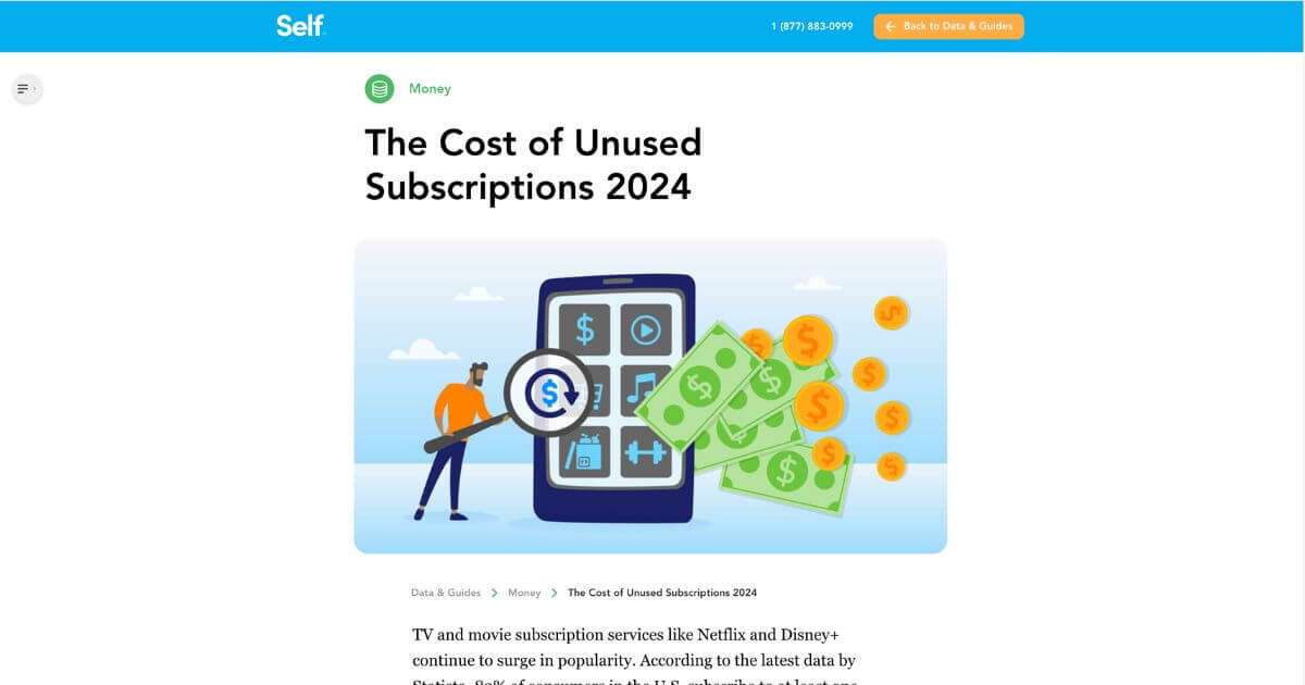 Digital PR example Self