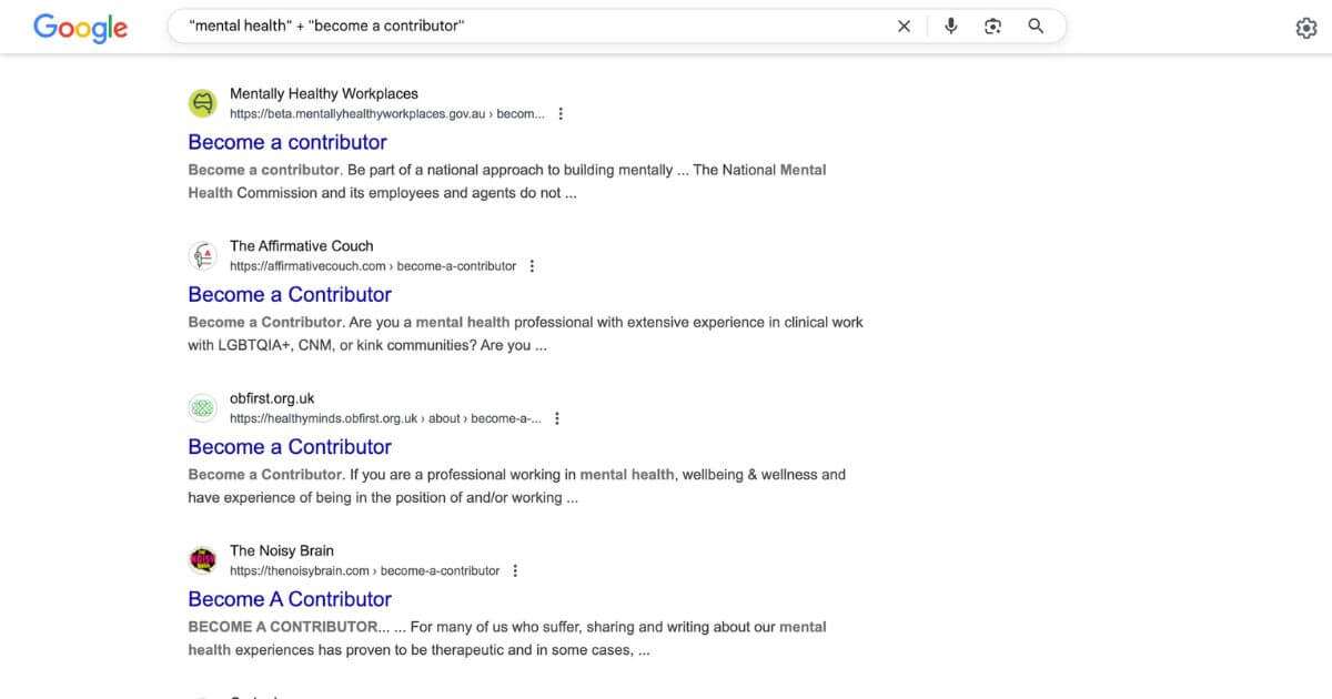 keyword plus become a contributor example