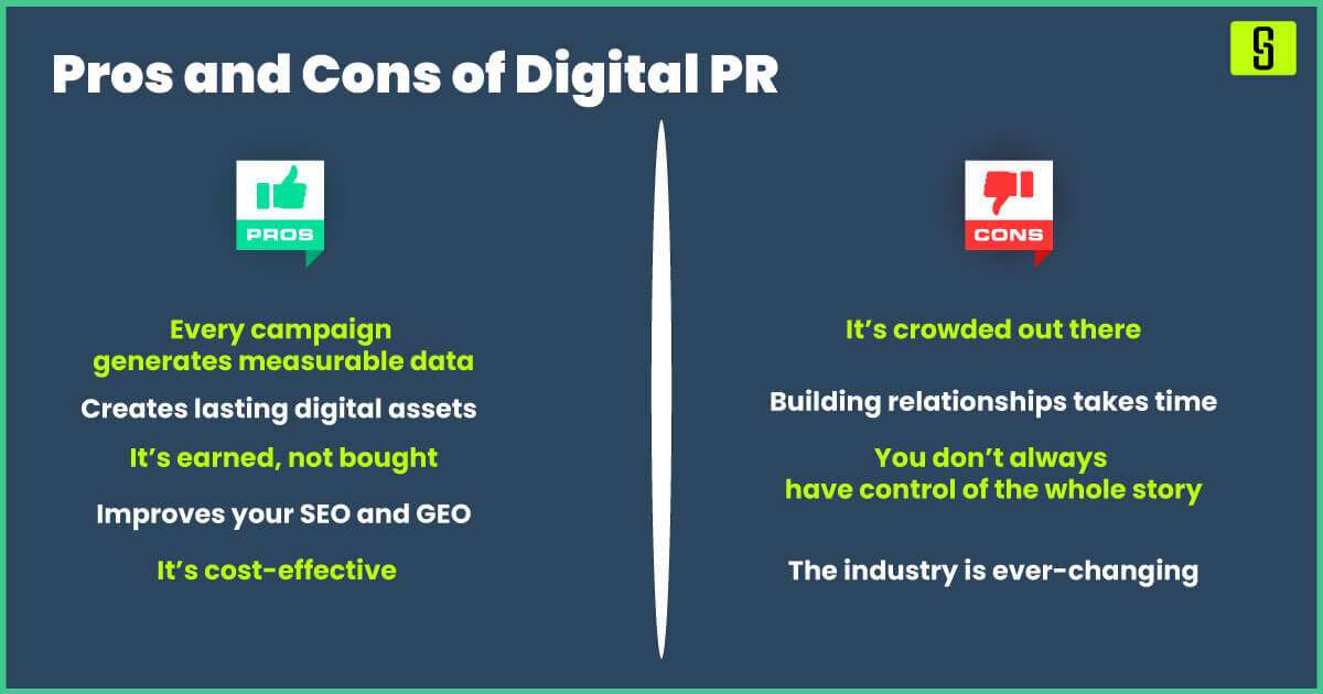 Pros of Digital PR