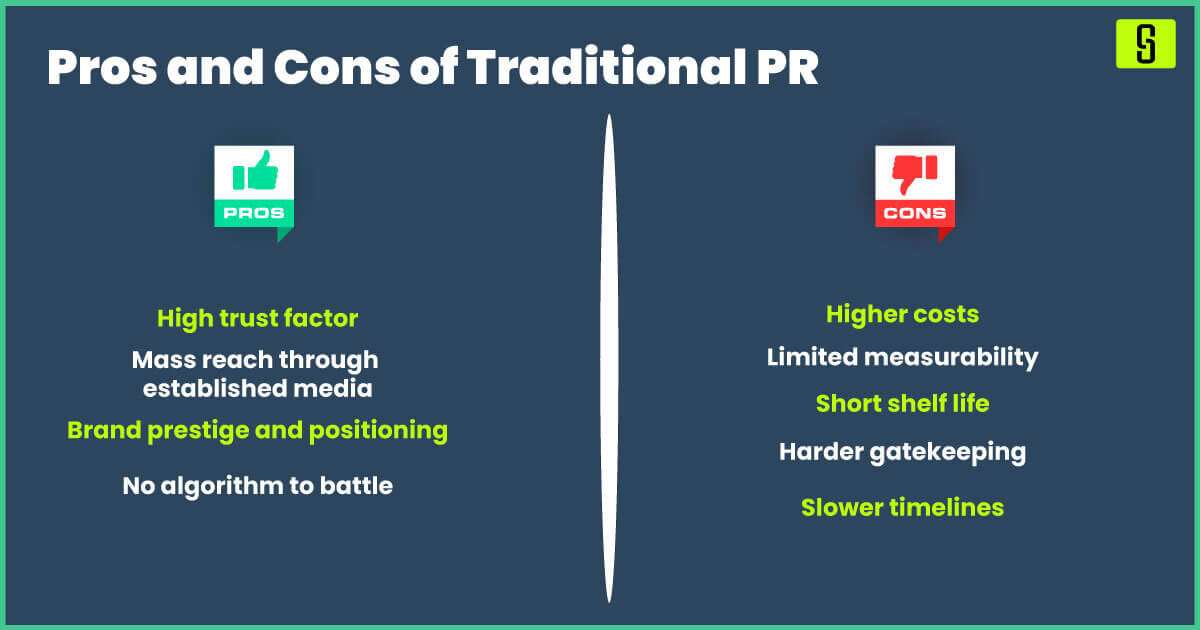 Pros and Cons of Traditional PR