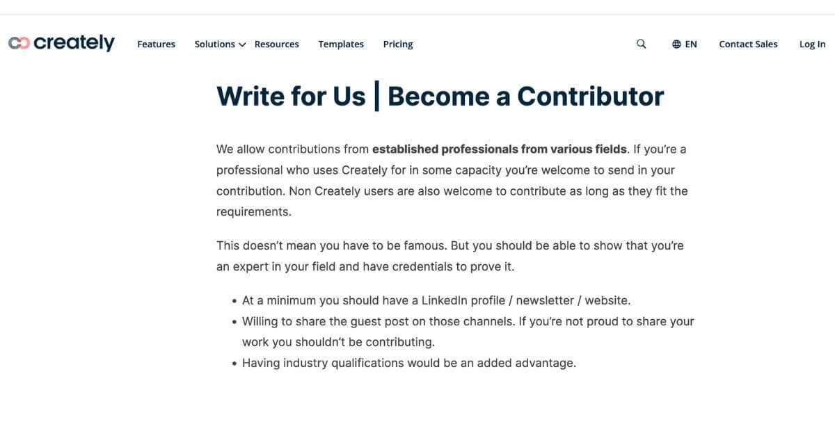 write for us page example