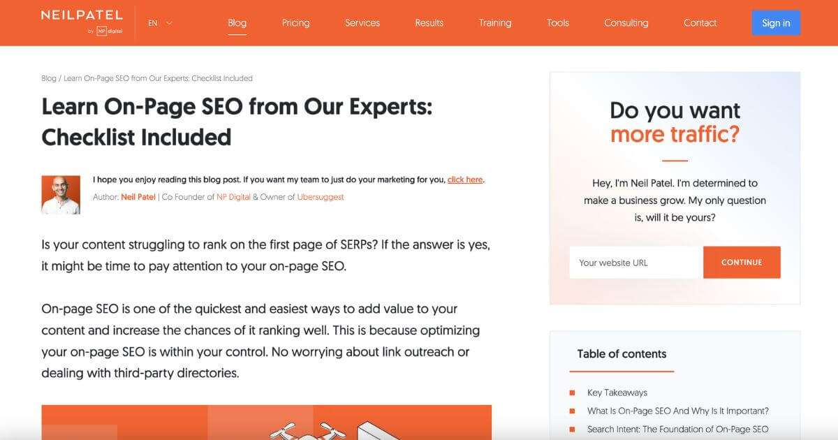 checklist article example