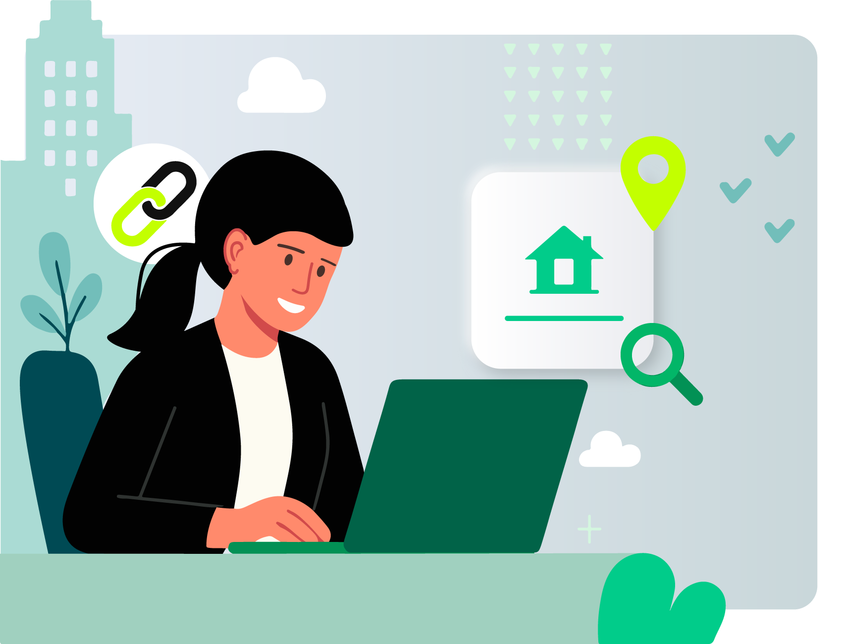 real estate link building hero image