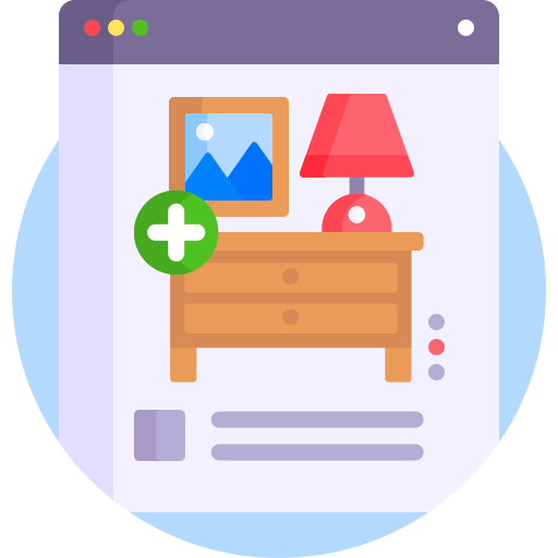 Illustration of furniture design interface